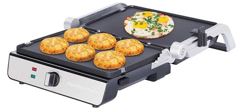 Vỉ nướng Hamilton Beach - 25341-SAU mở chảo 180 độ Vỉ nướng Hamilton Beach - 25341-SAU mở chảo 180 độ