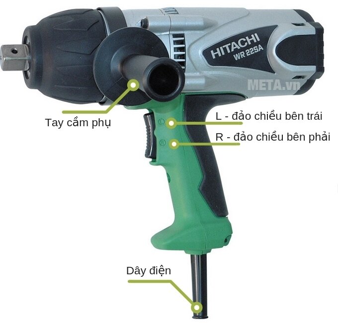 Máy vặn bu lông Hitachi WR22SA Máy vặn bu lông Hitachi WR22SA