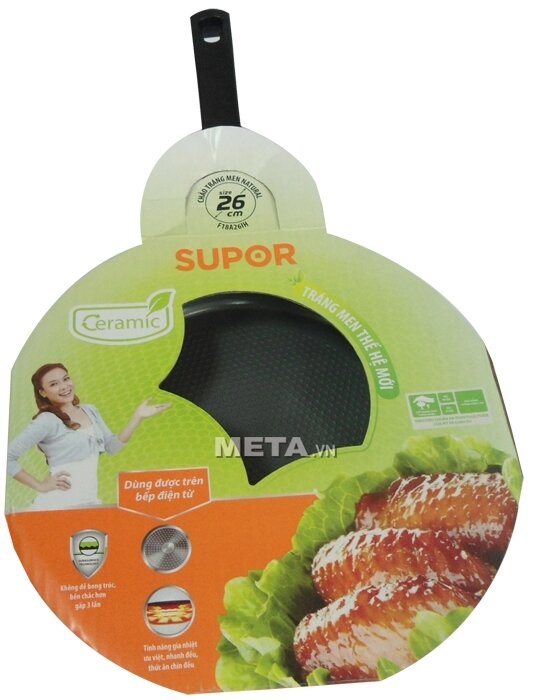 Chảo tráng men Natural F18A26IH (26cm)