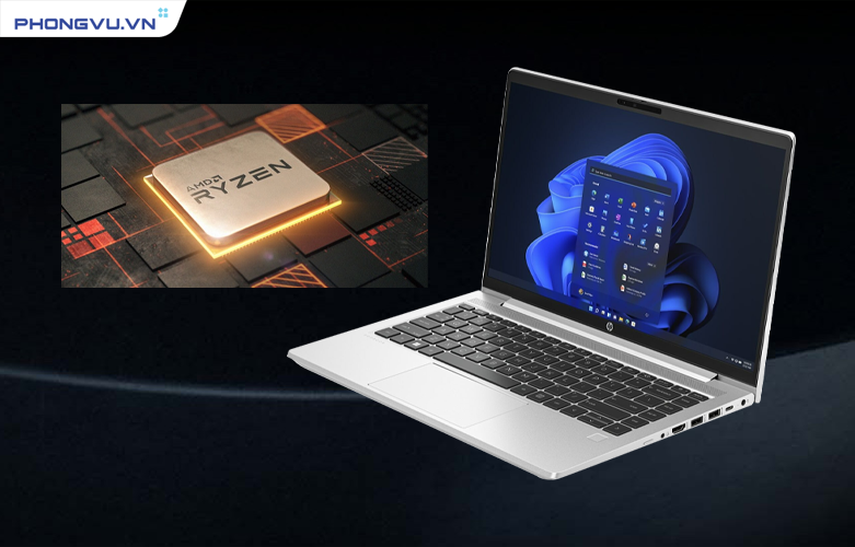 HP ProBook 445 G10 | Hiệu năng mạnh mẽ nhờ AMD Ryzen 5 7530U cùng chip đồ họa Onboard AMD Radeon Graphics