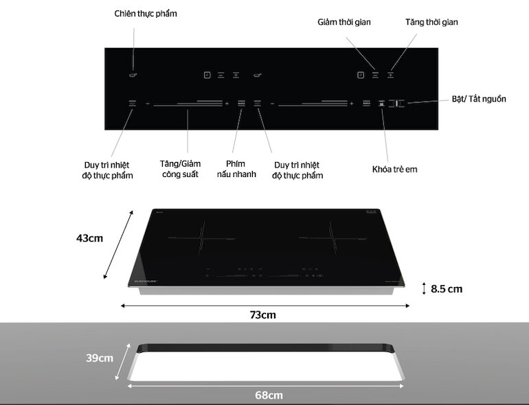 Tính năng nổi bật của bếp từ Sunhouse SHB9109-S
