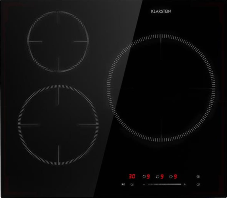 Bếp từ Klarstein Delicatessa 3 vùng nấu sở hữu thiết kế thanh lịch