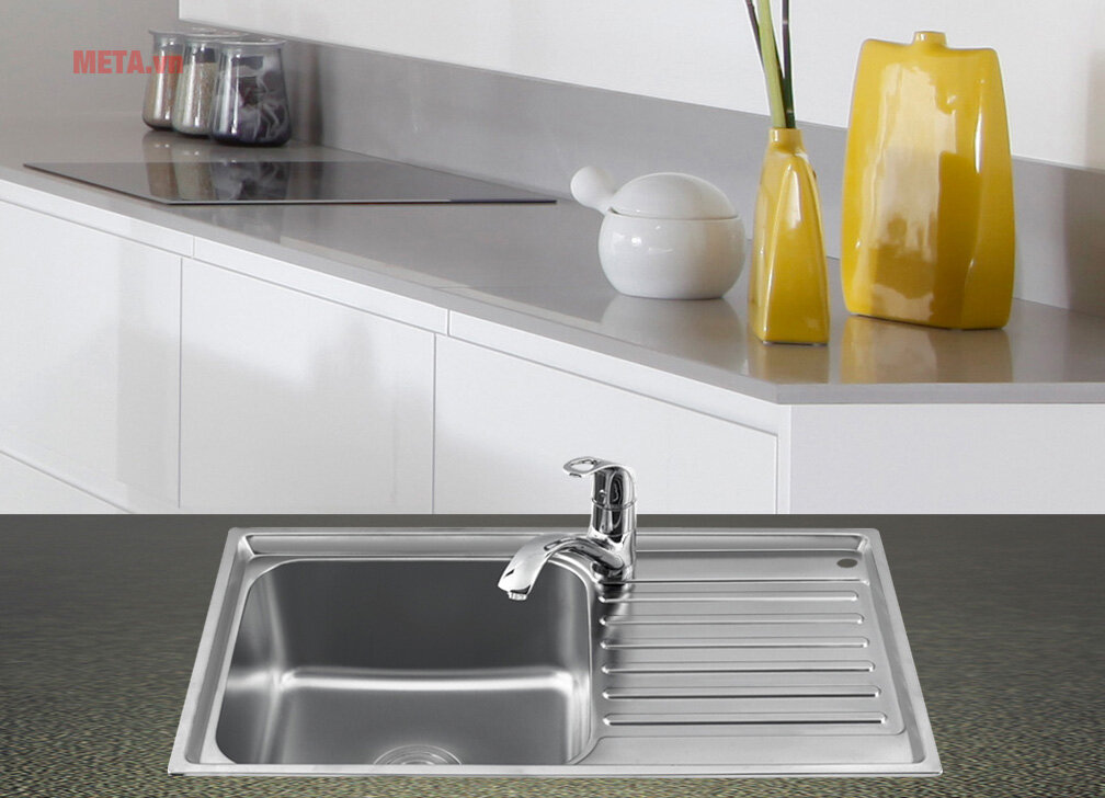 Chậu rửa bát đơn Sơn Hà S78 inox Sus 340 cao cấp