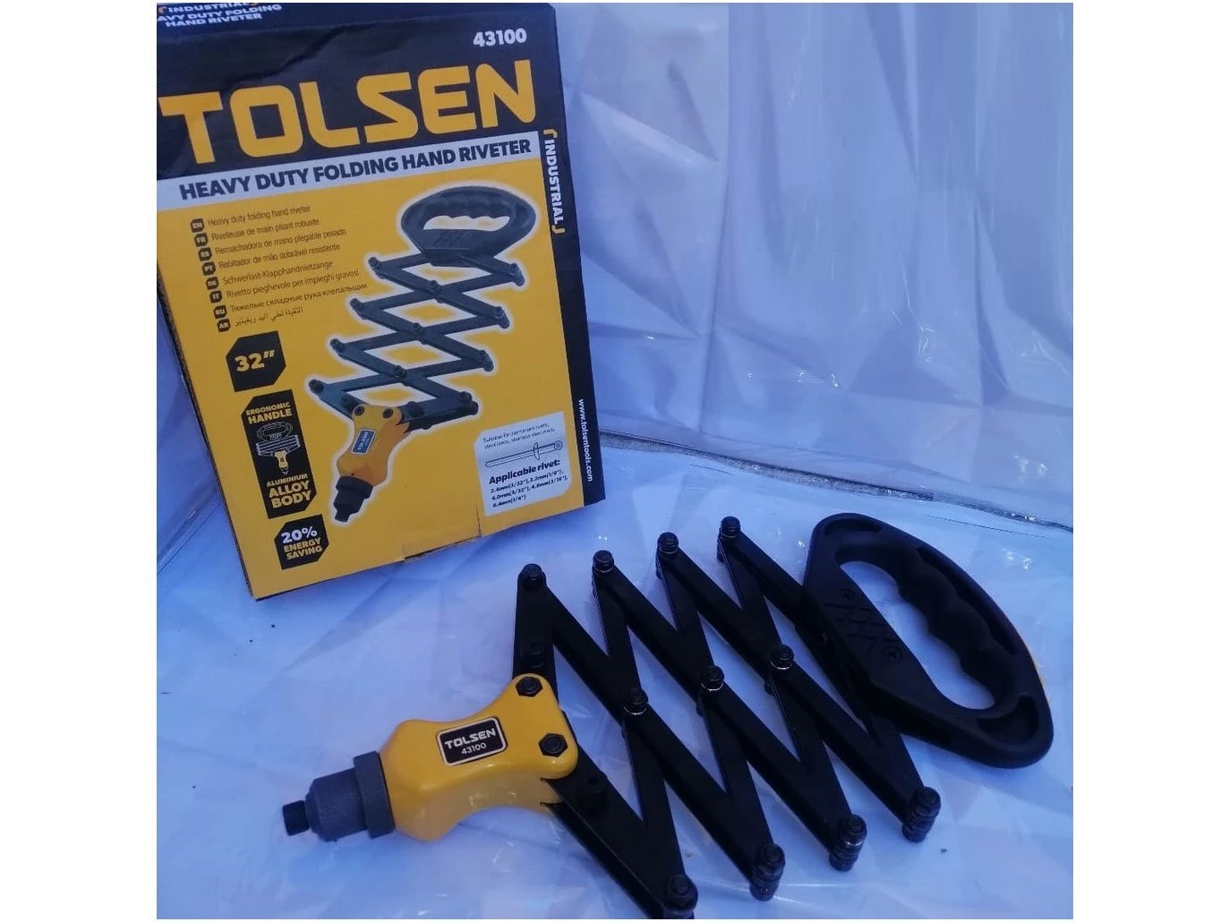 Kìm bấm rive Tolsen có tay cầm bằng nhựa Kìm bấm rive Tolsen