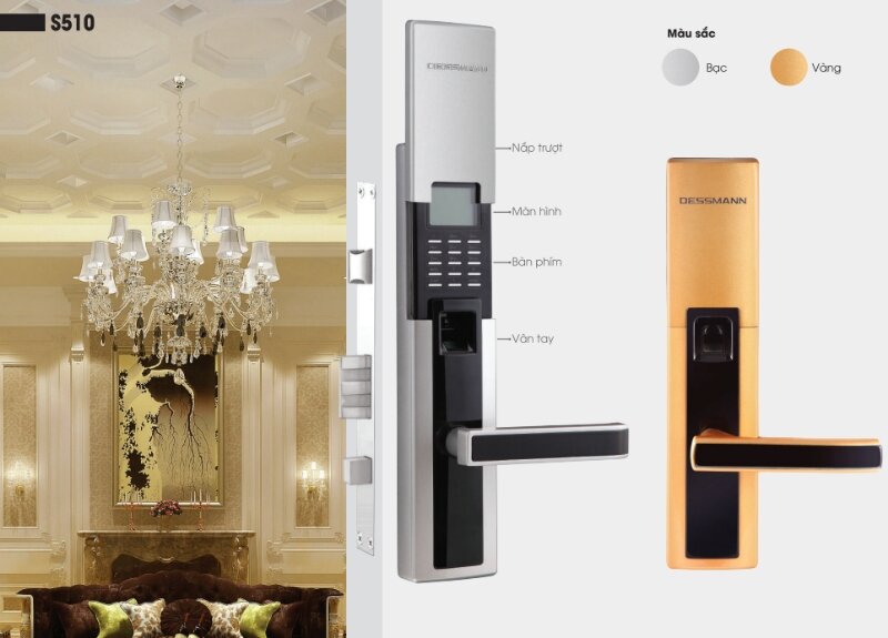 Khóa cửa vân tay Dessmann S510