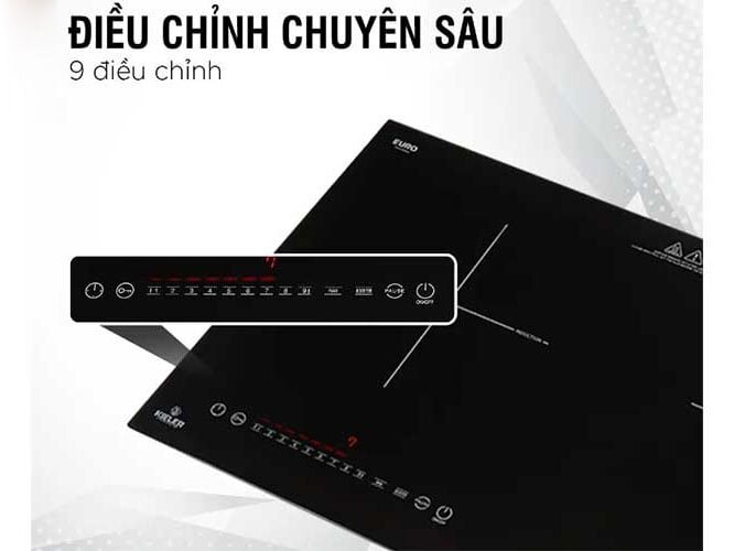 Bếp từ hồng ngoại Kieler có 9 mức nhiệt Bếp từ hồng ngoại Kieler