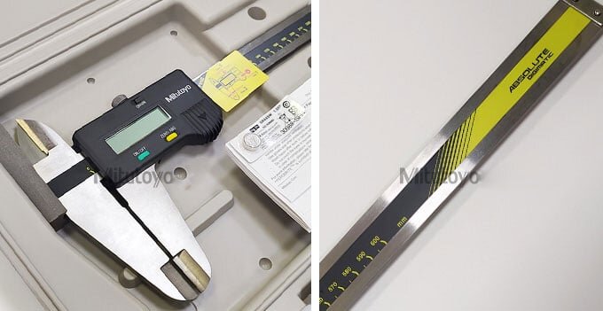 Thước cặp điện tử Mitutoyo có hộp đựng dễ mang theo Thước cặp điện tử Mitutoyo