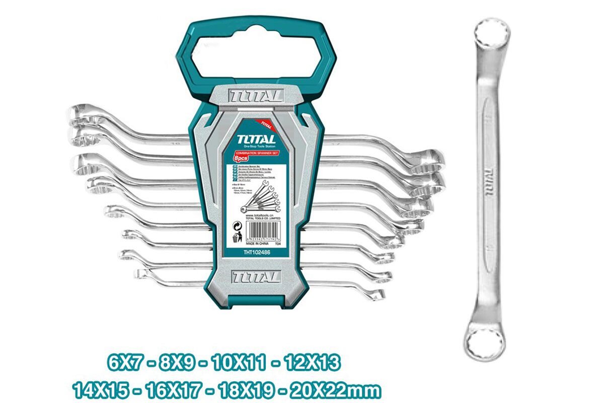 Bộ cờ lê 2 vòng 6-22mm Total THT102486