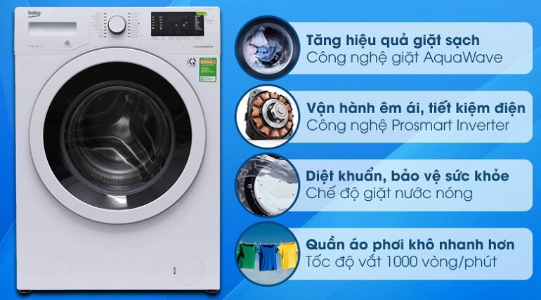 Máy giặt Beko Inverter 7 kg WMY 71083 LB3 Máy giặt Beko Inverter 7 kg WMY 71083 LB3