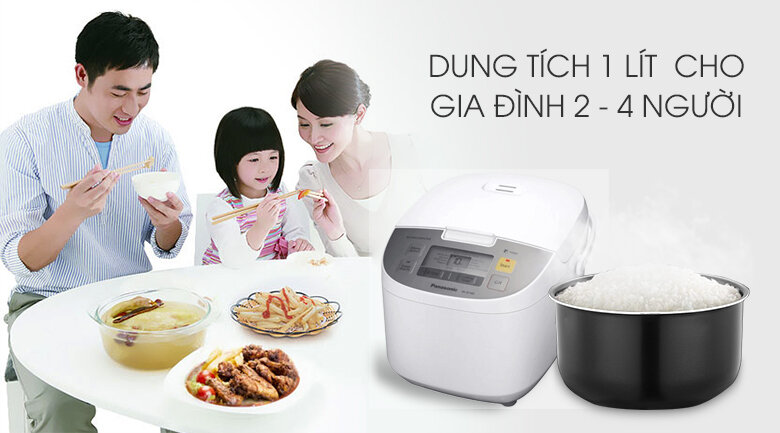 Nồi cơm điện tử Panasonic 1 lít SR-ZE105WRAM Nồi cơm điện tử Panasonic 1 lít SR-ZE105WRAM