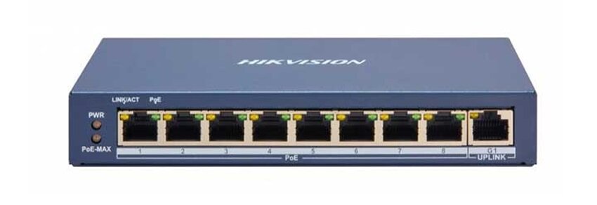 Switch Smart POE 8 cổng Hikvision DS-3E1309P-EI ảnh 1