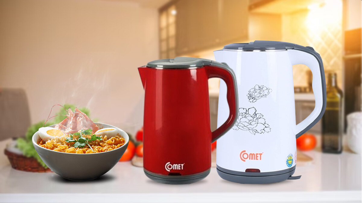 Bình đun siêu tốc Comet CM8218 mẫu mã đa dạng