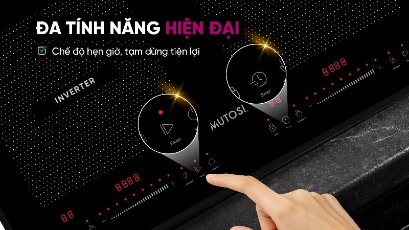 Bếp từ đôi Mutosi MI-268KA