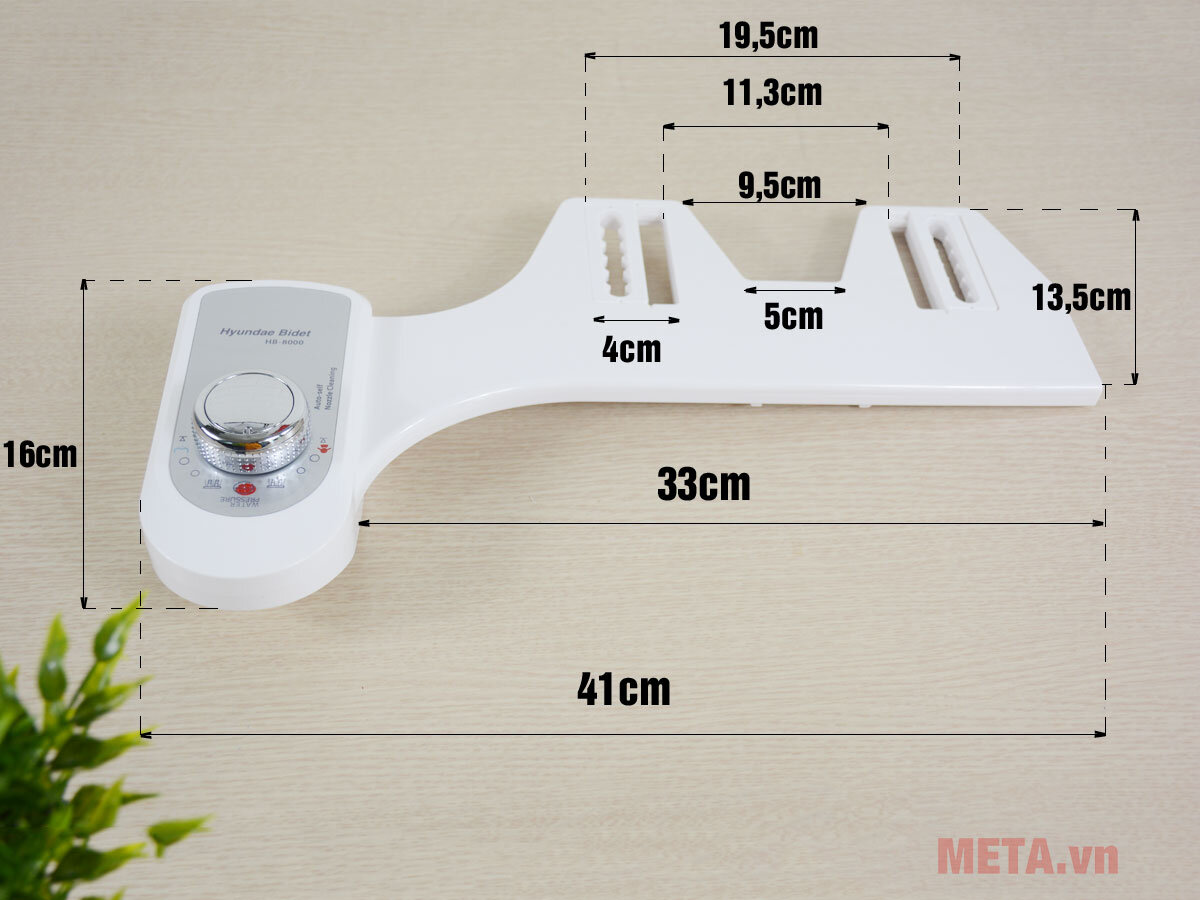 Thiết bị vệ sinh Hyundae Bidet 2 vòi phun HB-8000