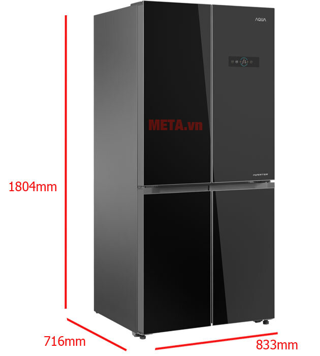 Tủ lạnh 4 cánh Aqua AQR-IG595AM (547 lít)