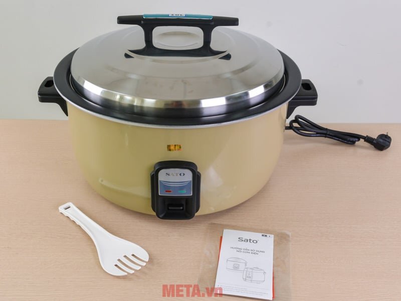 Trọn bộ nồi cơm điện công nghiệp Sato Q16 16 Lít