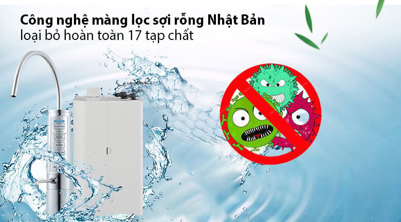 Máy lọc nước Panasonic TK AB50 sử dụng công nghệ màng lọc sợi rỗng