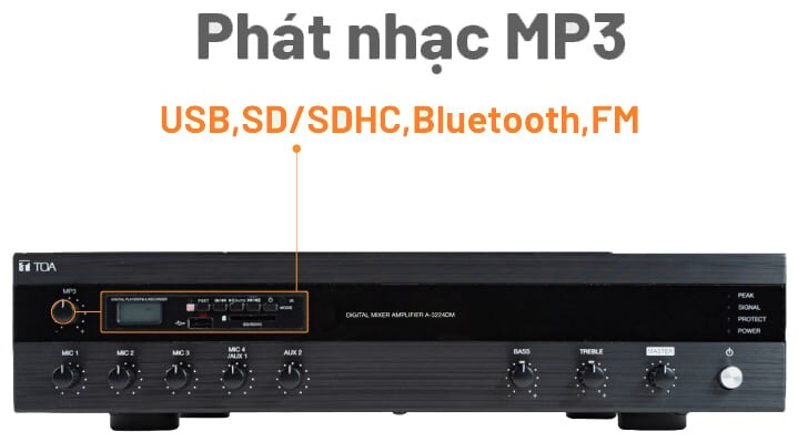 Tăng âm số liền Mixer TOA A-3224DM-AS