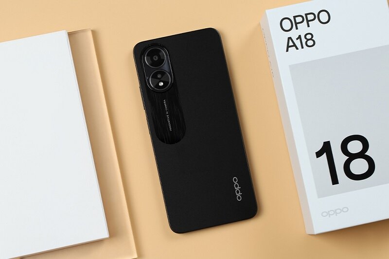 Điện thoại Oppo A18 4GB/128GB thiết kế