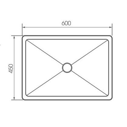 Bản vẽ kỹ thuật chậu rửa chén âm bàn đá ATMOR AT-S08