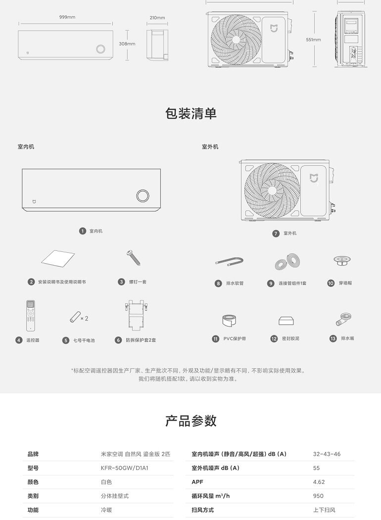Điều hoà Xiaomi Mijia KFR-50GW / D1A1