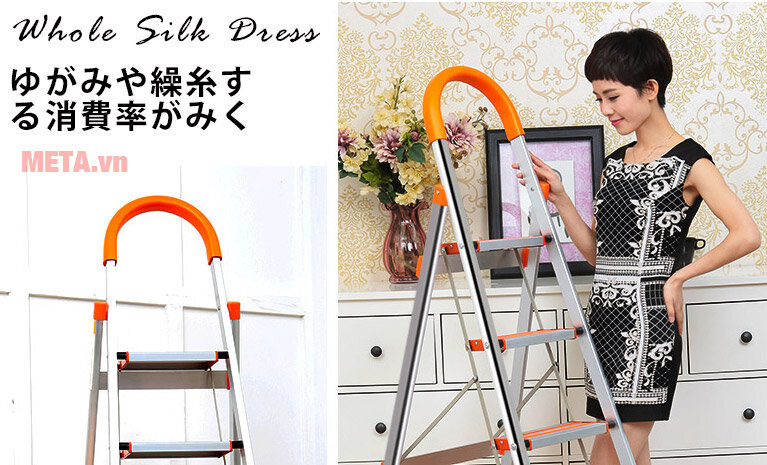 Thang nhôm ghế DIY TLN-05