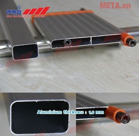 Thang inox bản to tay vịn Pro 3 bậc PRI-03 Thang inox bản to tay vịn Pro 3 bậc PRI-03