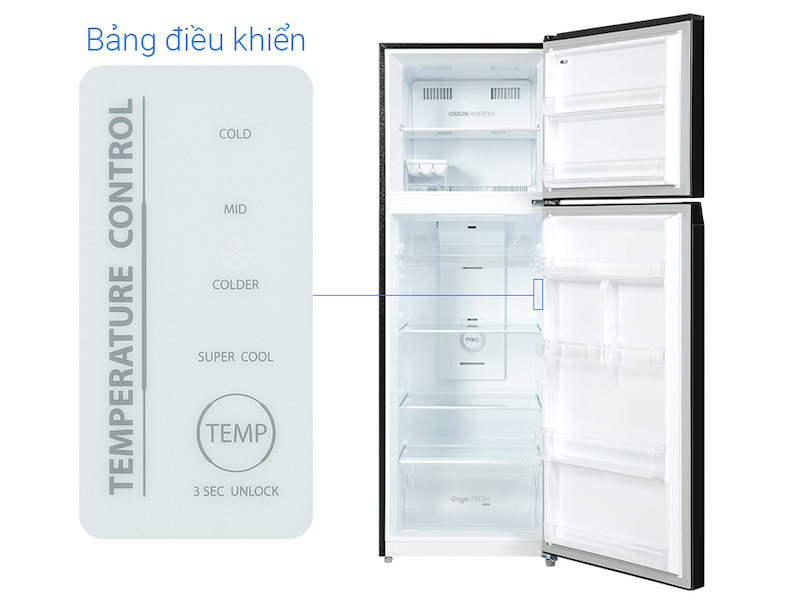 Tủ lạnh Toshiba Inverter 338 lít GR-RT468WE-PMV(58)-MM