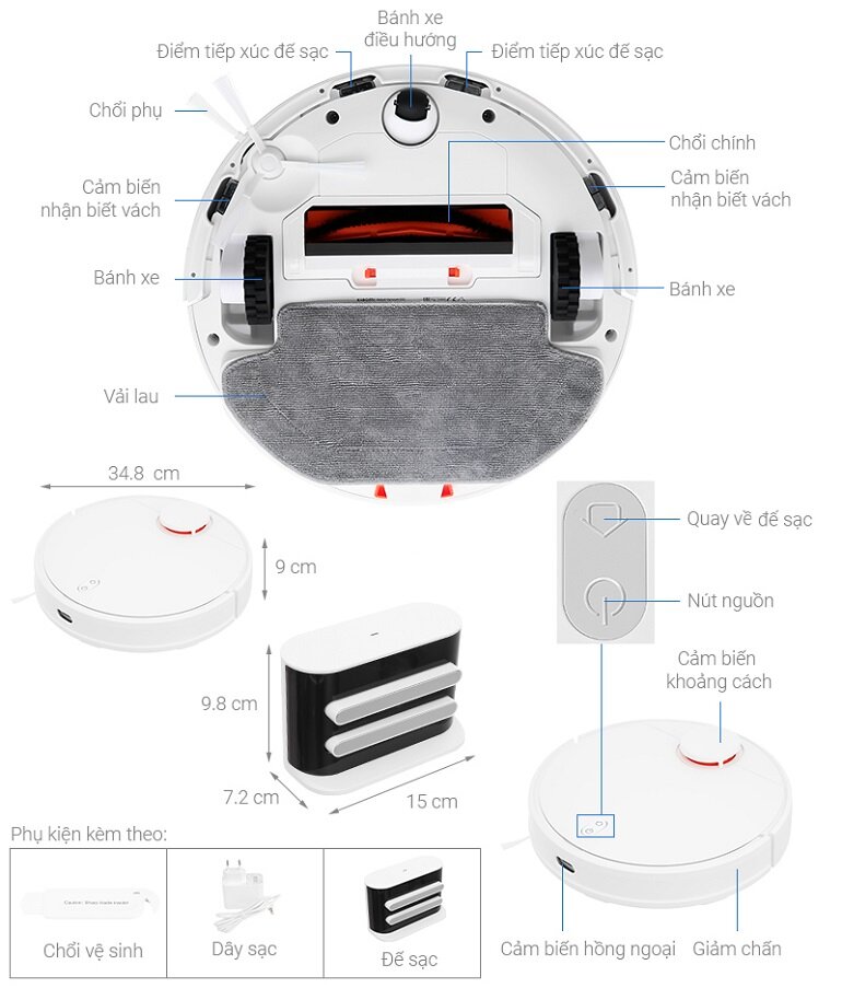 Robot hút bụi Xiaomi Vacuum S10
