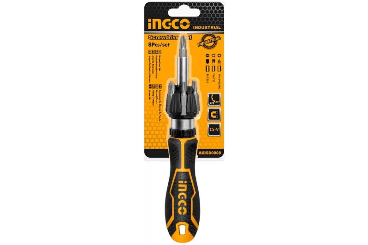 Bộ 8 tua vít INGCO AKISD0808