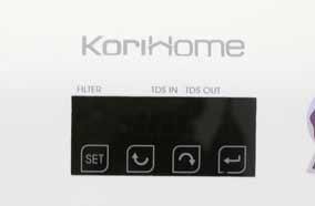 Máy lọc nước Korihome WPK-606, ẩm tủ bếp, 8 lõi lọc