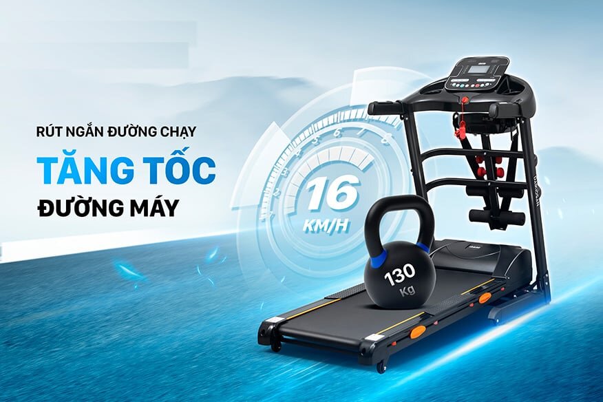 Tốc độ tối đa đạt 16km/h