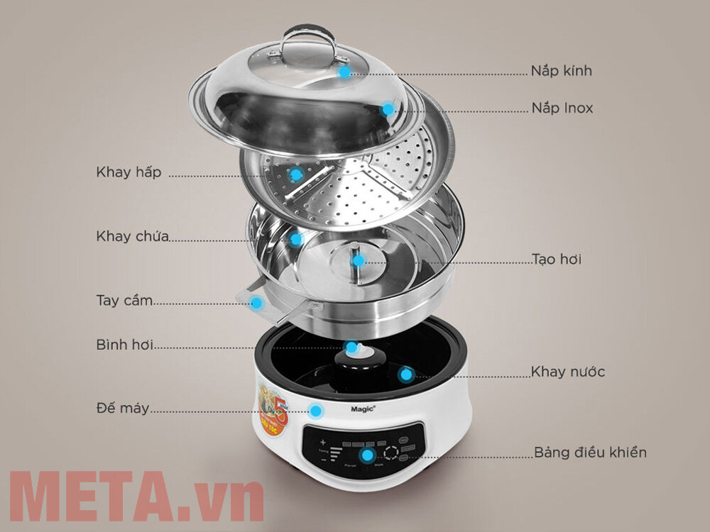 Nồi hấp thủy nhiệt Magic A-67