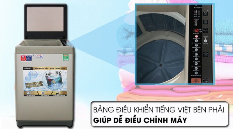 Máy giặt Aqua AQW-W90CT - cửa trên, 9kg