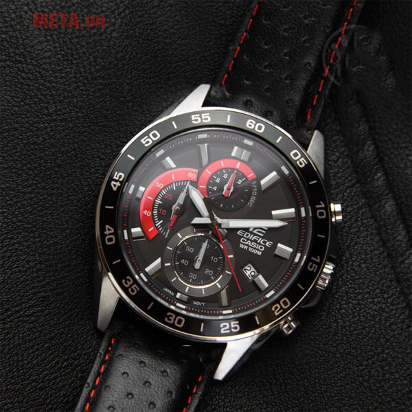 Đồng hồ nam Casio Edifice EFV-550L-1AVUDF dây da thật Đồng hồ nam Casio Edifice EFV-550L-1AVUDF dây da thật