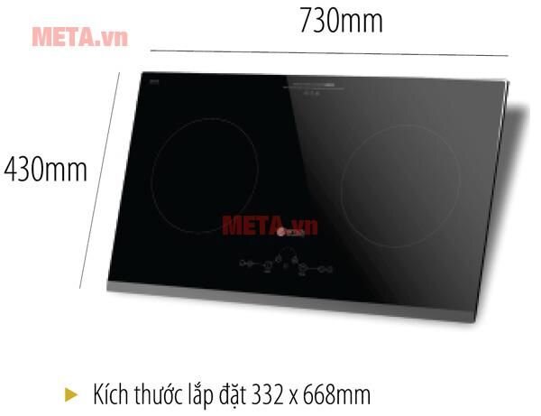 Bếp từ đôi Elmich ICE-3484 (3600W)