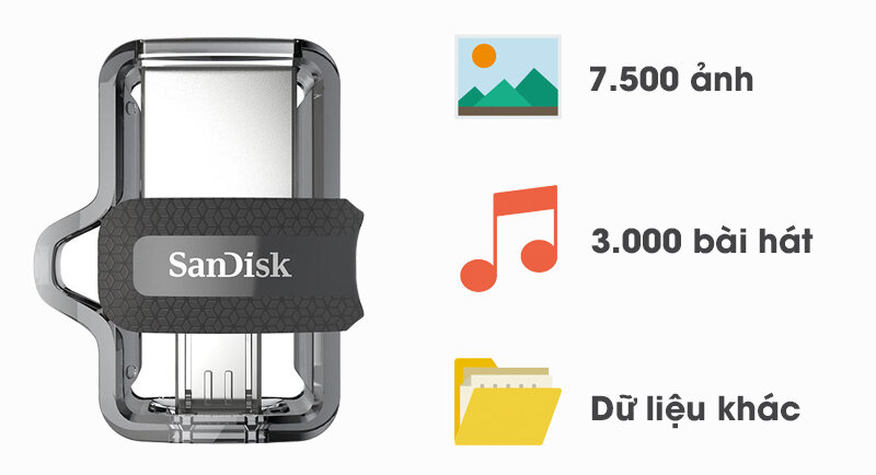 USB OTG 3.0 16 GB Sandisk SDDD3 USB OTG 3.0 16 GB Sandisk SDDD3