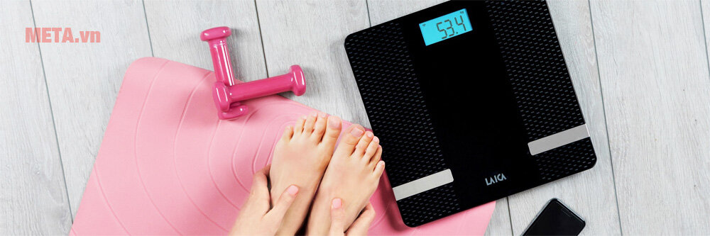 Cân đo tỷ lệ mỡ nước Bluetooth Laica PS7002