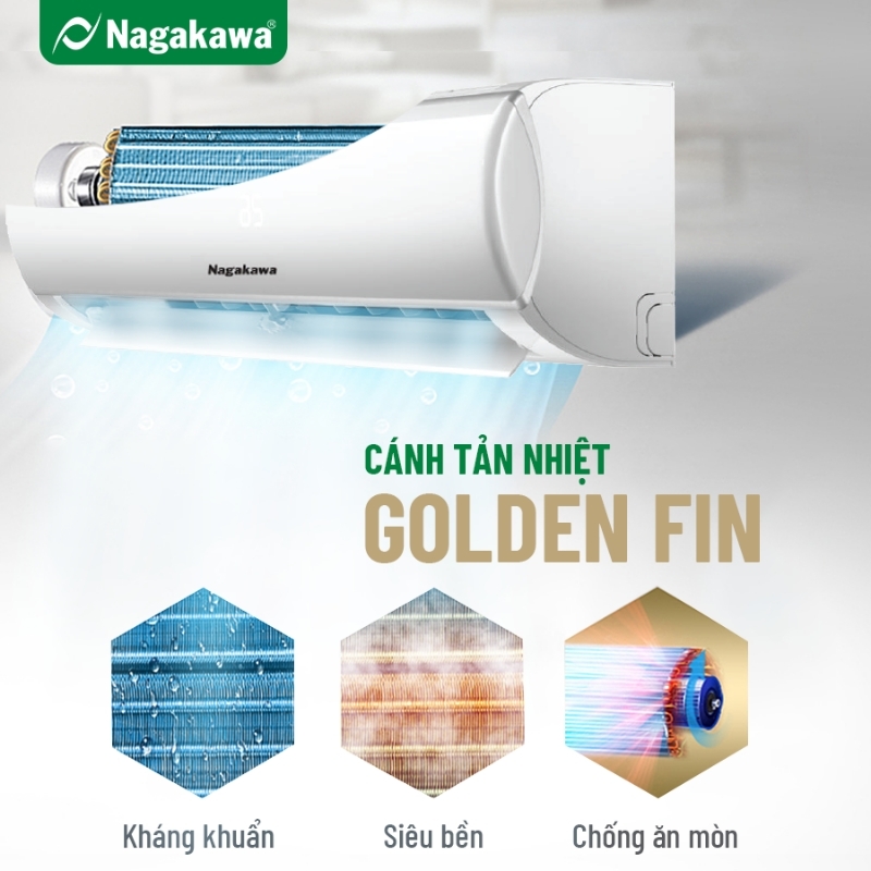 Điều hòa Nagakawa 9000 BTU 2 chiều NS-A09R1M05 gas R-410A 5 Điều hòa Nagakawa 9000 BTU 2 chiều NS-A09R1M05 gas R-410A