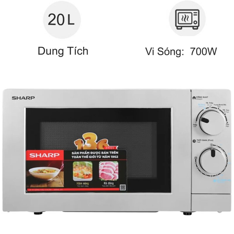Lò vi sóng Sharp 20L R-207VN-S