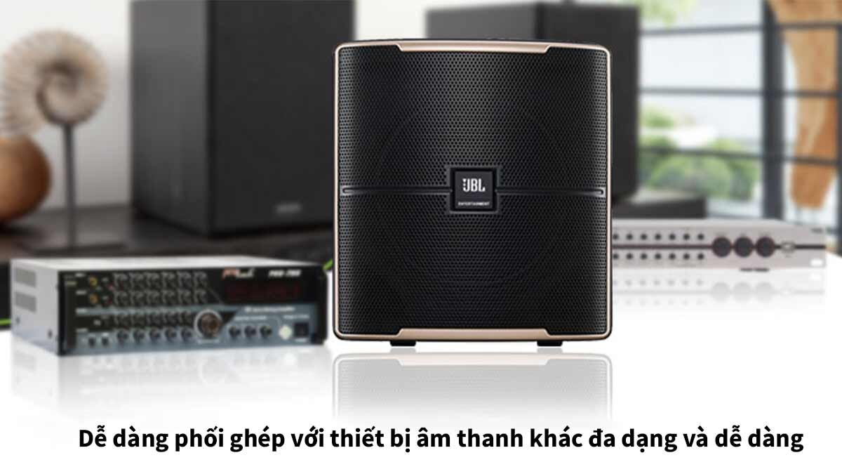 Bộ loa thùng JBL Pasion 12SP có khả năng ghép nối với thiết bị khác