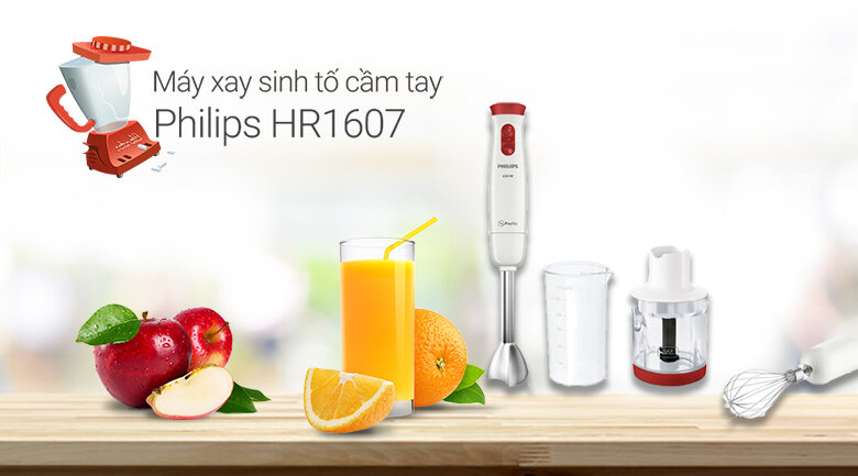 Máy xay sinh tố cầm tay Philips HR1625