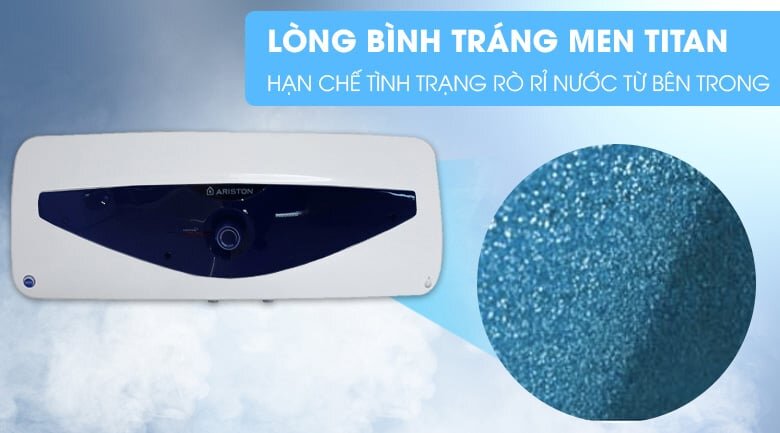 Lòng bình có tráng lớp titan chống ăn mòn, rò rỉ