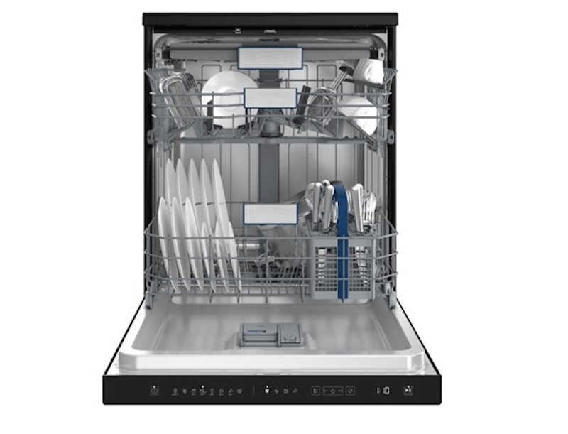 Máy rửa bát độc lập 15 bộ Hitachi HDF-F158CVGB 3 máy rửa bát Hitachi HDF-F158CVGB sẽ mở cửa tự động