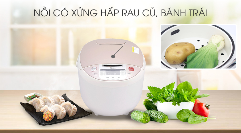 Nồi cơm điện tử Midea 1.8 lít MB-FS5018 Nồi cơm điện tử Midea 1.8 lít MB-FS5018