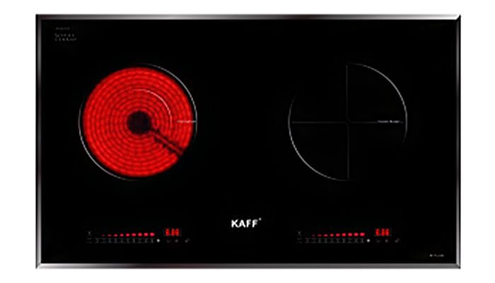 Bếp điện từ Kaff KF-FL108 - 1 điện, 1 từ, 2200W, 1800W