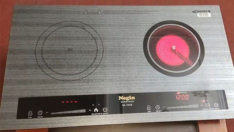 Bếp từ hồng ngoại âm 2 vùng nấu Negin NE-34D8
