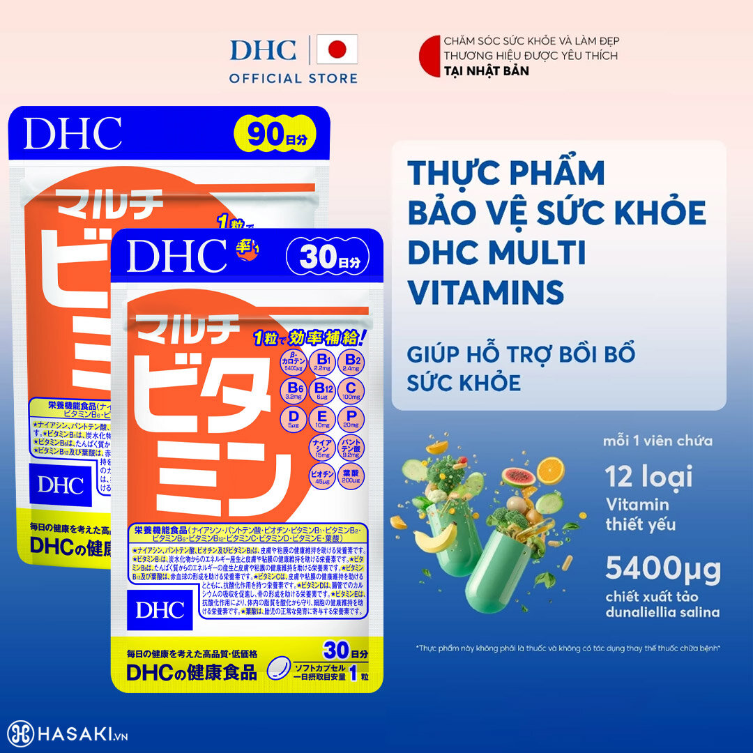 Sản phẩm Thực Phẩm Bảo Vệ Sức Khỏe DHC Dạng Viên Uống Vitamin Tổng Hợp hiện đã có mặt tại Hasaki