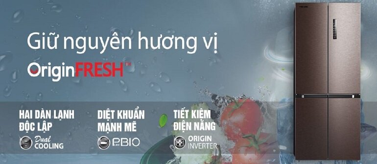 Tủ lạnh Toshiba Inverter 511 lít GR-RF610WE-PMV(37)-SG