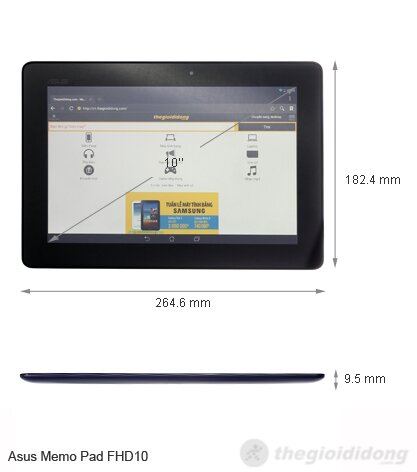 Máy tính bảng Asus Memo Pad FHD10